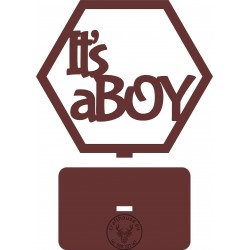 Plaster miodu "IT'S A BOY" na podstawce SKL-0661